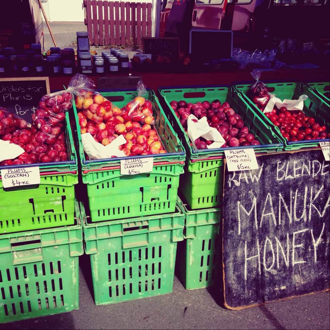 Fresh fruit at the Bay Of Islands Farmers' Market