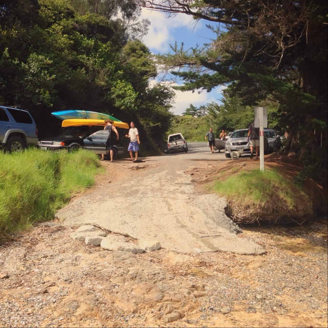 Boat ramp at Wharau Road beach Kerikeri