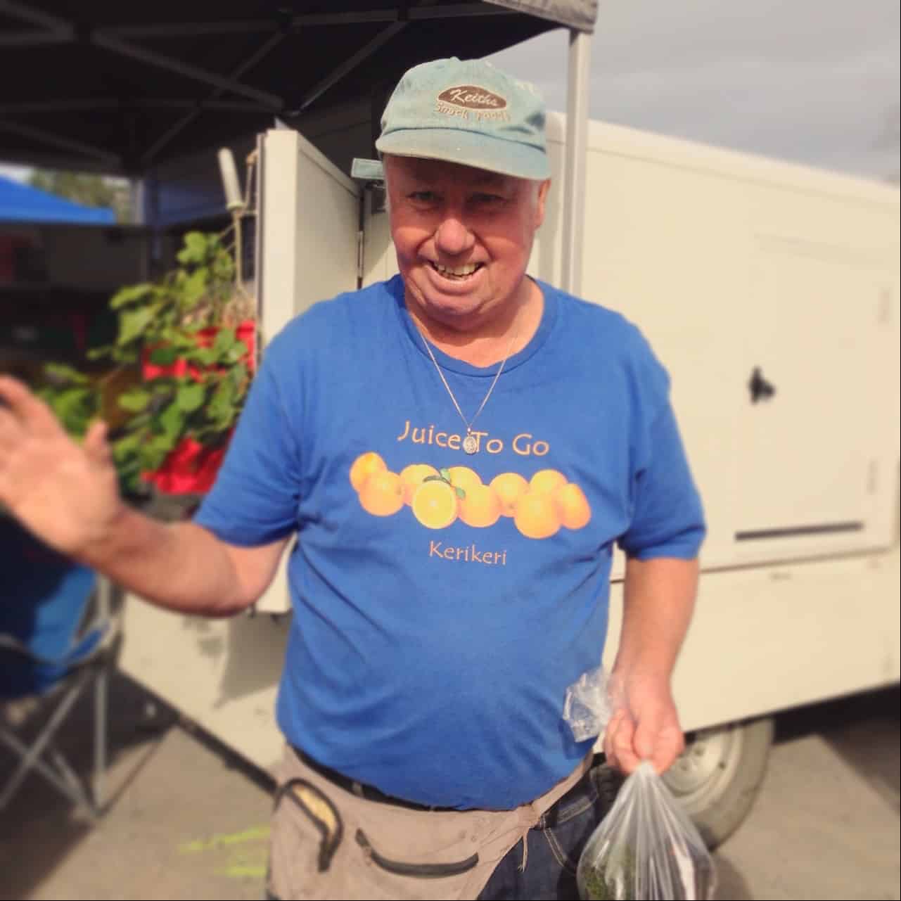 As well as selling his fruit at the local market, Keith also owns The Farm Store on Kerikeri Road, where you can buy in-season fruit. It's run with an honesty box system, but there's a bell you can ring if you need change.